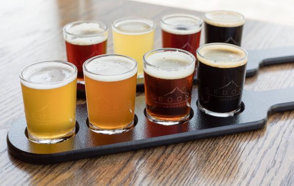 Experience the variety with Sedona Taphouse's curated craft beer selections.