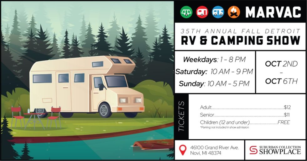 Explore the Best of RVs 35th Annual Fall MARVAC Detroit RV & Camping