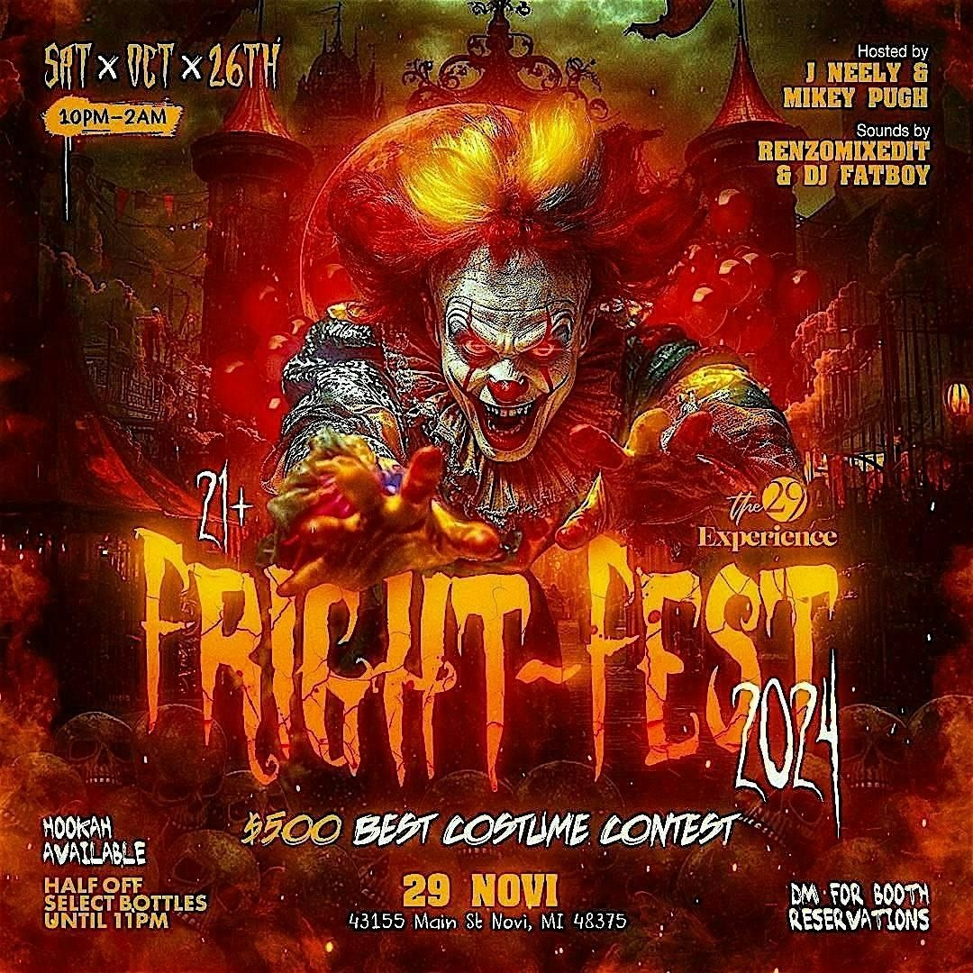 Fright Fest 2024: Novi's Ultimate Halloween Party at 29