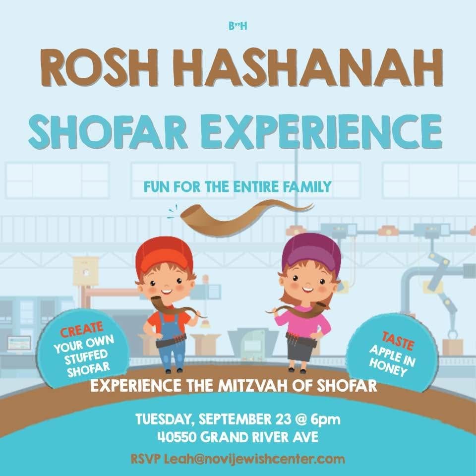 Experiencing the Shofar: A glimpse into Novi's Rosh Hashanah celebration, showcasing cultural diversity.